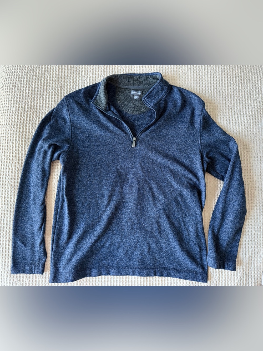 Van Heusen Men's Navy quarter-Zip Sweater